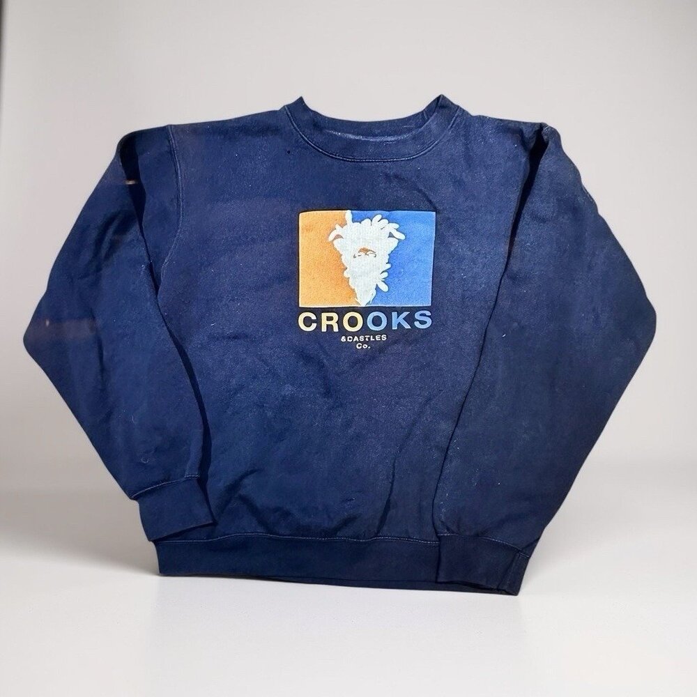 Crooks And Castles Mens XL Medusa Logo Crewneck Sweatshirt Streetwear